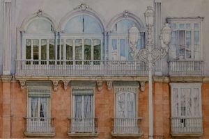 Fachada de la Casa de los Perez-Llorca Cádiz  11-2010